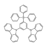 9,9-(5-(三苯基甲硅烷基)-1,3-亚苯基)双(9h-咔唑)，850221-63-5，[3,5-di(carbazol-9-yl)phenyl]-triphenylsilane