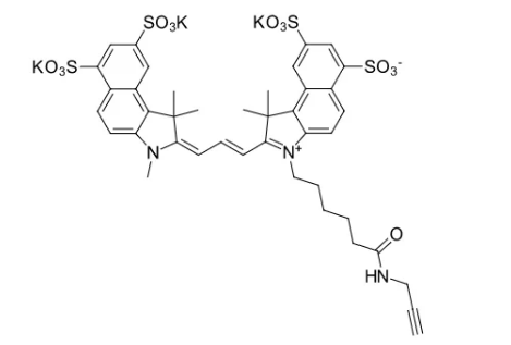 Sulfo-Cy5 alkyne，Sulfo CY5-炔烃