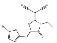1879092-25-7，2-(5-((5-bromothiophen-2-yl)methylene)-3-ethyl-4-oxothiazolidin-2-ylidene)malononitrile