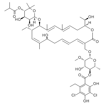 CAS:873857-62-6  Fidaxomicin	  非达霉素