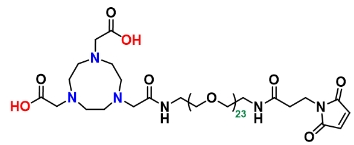 NOTA-CONH-PEG23-NH-CO-CH2-CH2-Mal  双功能螯合剂衍生物
