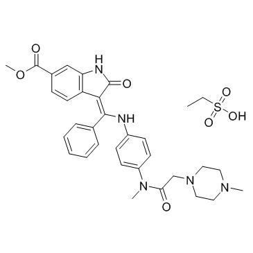 CAS:656247-18-6  Nintedanib Ethanesulfonate Salt	尼达尼布乙基磺酸盐