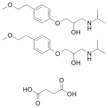 CAS:98418-47-4  Metroprolol succinate	琥珀酸美托洛尔