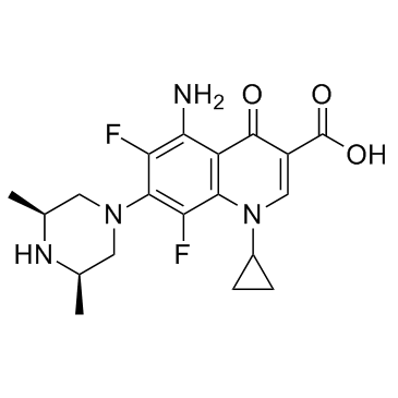 CAS:110871-86-8  Sparfloxacin	司帕沙星