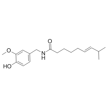 CAS:404-86-4  Capsaicin(Vanilloid)	辣椒碱