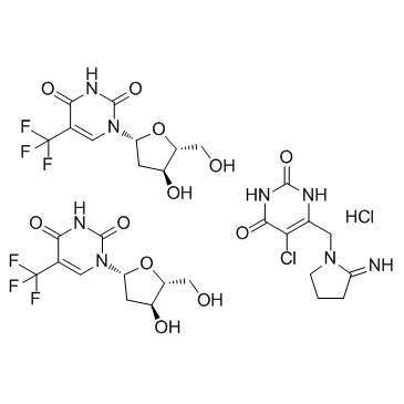CAS:733030-01-8  TAS-102   三氟尿嘧啶-tipiracil盐酸盐混合物