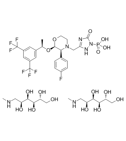 CAS:265121-04-8  Fosaprepitant dimeglumine salt	福沙匹坦二甲葡胺
