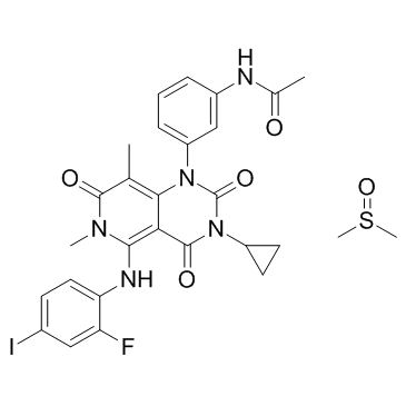 CAS:1187431-43-1  Trametinib DMSO solvate	曲美替尼