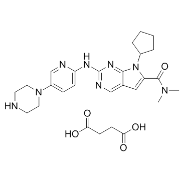 CAS:1374639-75-4  Ribociclib succinate	LEE011 琥珀酸盐