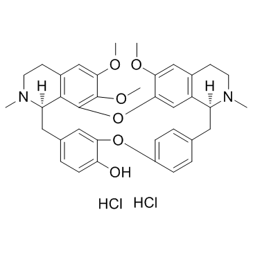 CAS:6078-17-7  Berbamine (dihydrochloride)	盐酸小檗胺