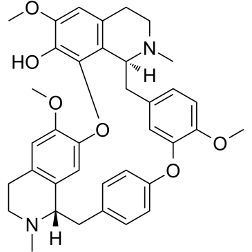 CAS:436-77-1  (+)-Fangchinoline	防己诺林碱; 粉防己乙素; 汉防己乙素; 去甲粉防己碱