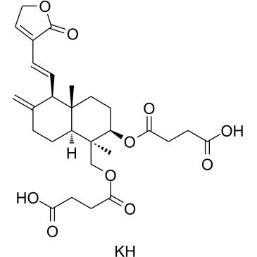 CAS:76958-99-1  Dehydroandrographolide Succinate Potasium Salt	穿琥宁