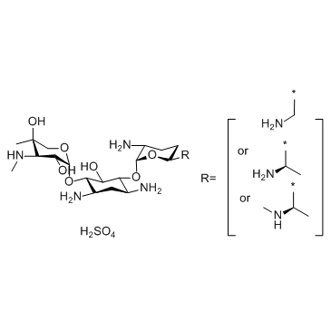 CAS:1405-41-0  Gentamicin Sulfate	庆大霉素硫酸盐