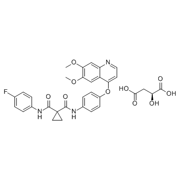 CAS:1140909-48-3  Cabozantinib malate (XL184)	卡博替尼苹果酸盐