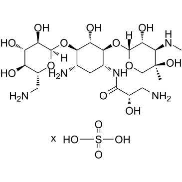 CAS:67814-76-0	Isepamicin (sulfate)	硫酸异帕米星  工艺优化