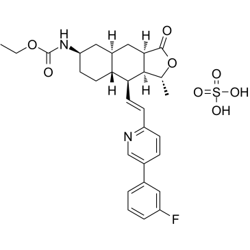 CAS:705260-08-8	Vorapaxar (sulfate)	 沃拉帕沙  新药中间体中试 