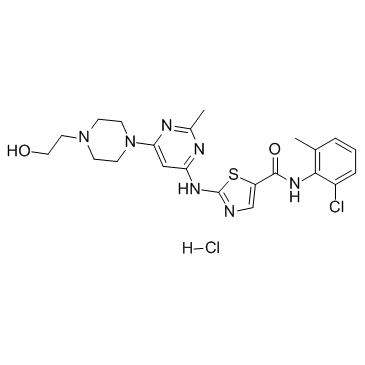 CAS:854001-07-3	Dasatinib (hydrochloride)	盐酸达沙替尼 大包装  