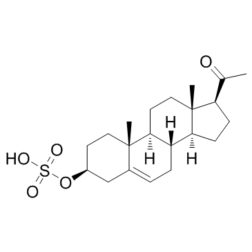 CAS:1247-64-9	Pregnenolone monosulfate	孕烯醇酮单硫酸盐    新药中间体KG级