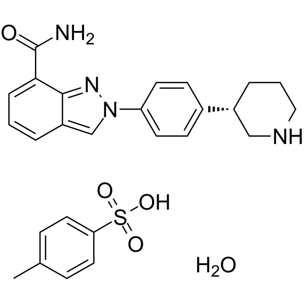 CAS:1613220-15-7	Niraparib (tosylate hydrate)	甲苯磺酸尼拉帕尼一水合物  批量合成 