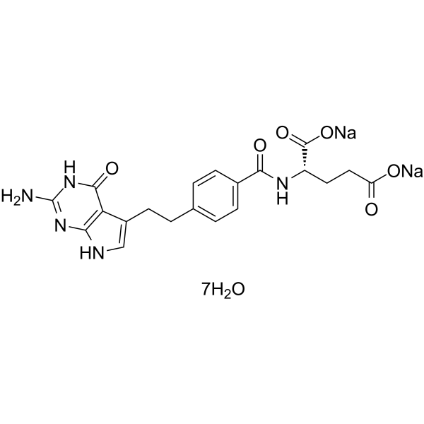 CAS:357166-29-1	Pemetrexed (disodium heptahydrate)	培美曲赛二钠七水合物  大包装  
