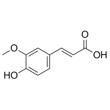 CAS:1135-24-6	Ferulic acid	3-甲氧基-4-羟基肉桂酸    批量合成