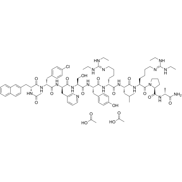 CAS:129311-55-3	Ganirelix (acetate)	原料药研发