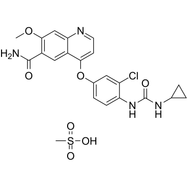 CAS:857890-39-2	Lenvatinib (mesylate)	乐伐替尼甲磺酸盐 大包装