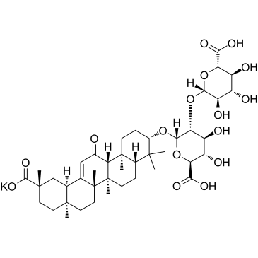 CAS:68797-35-3	Dipotassium glycyrrhizinate	甘草酸二钾水合物     线路优化