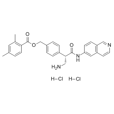 CAS:1253952-02-1	Netarsudil (hydrochloride)	盐酸Netarsudil   原研药中间体供应