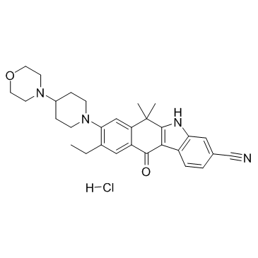CAS:1256589-74-8	Alectinib (Hydrochloride)	艾乐替尼盐酸盐  原料药研发