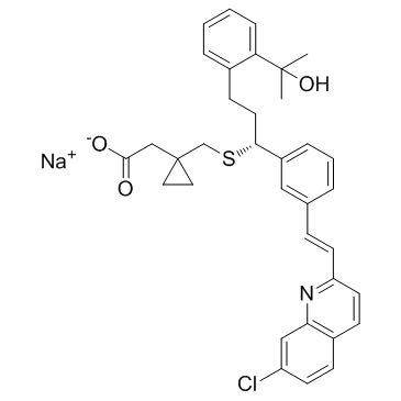 CAS:151767-02-1	Montelukast (sodium)	孟鲁司特钠  原研药中间体供应  