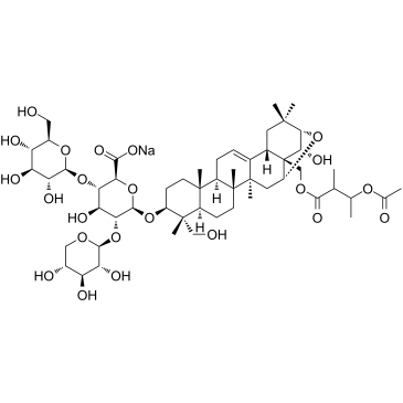 CAS:20977-05-3	Sodium aescinate	七叶皂苷钠     新药中间体工艺