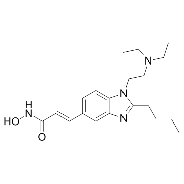 CAS:929016-96-6	Pracinostat	(2E)-3-[2-丁基-1-[2-(二乙基氨基)乙基]-1H-苯并咪唑-5-基]-N-羟基丙烯酰胺  公斤级 