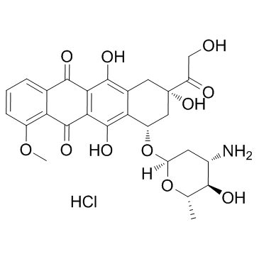 CAS:56390-09-1	Epirubicin (hydrochloride)	  盐酸表柔比星  药物分子开发