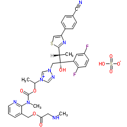 CAS:946075-13-4	Isavuconazonium (sulfate)	    艾沙康唑鎓硫酸盐     小试供应