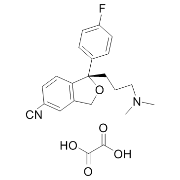CAS:219861-08-2	Escitalopram (oxalate)	草酸右旋西酞普兰  中试供应