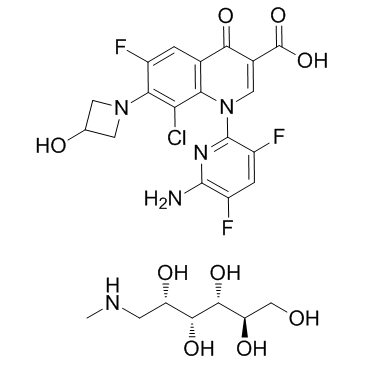 CAS:352458-37-8	Delafloxacin (meglumine)	德拉沙星葡甲胺  原研药中间体供应  