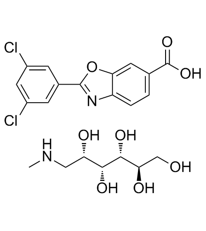 CAS:951395-08-7	Tafamidis meglumine	Tafamidis葡甲胺  新药中间体工艺  