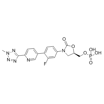 CAS:856867-55-5	Tedizolid (phosphate)	磷酸泰地唑胺  药物分子开发  