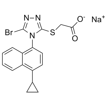 CAS:1151516-14-1	Lesinurad (sodium)	Lesinurad钠盐  原研药中间体供应