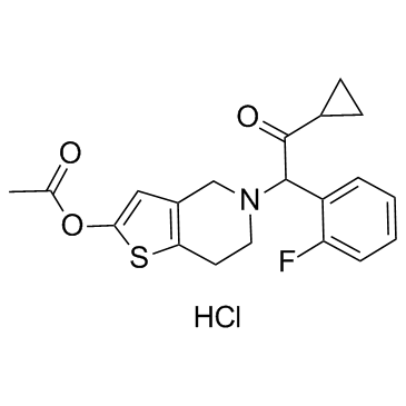 CAS:389574-19-0	Prasugrel (hydrochloride)	盐酸普拉格雷   线路优化 