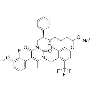 CAS:832720-36-2	Elagolix sodium	恶拉戈利钠       公斤级