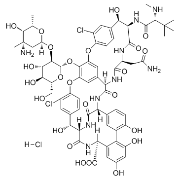CAS:1404-93-9	Vancomycin (hydrochloride)	盐酸万古霉素    新药中间体KG级