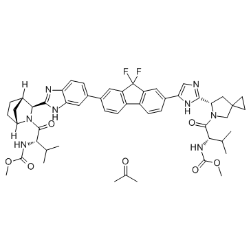 CAS:1441674-54-9	Ledipasvir (acetone)	   雷迪帕韦丙酮合物      原料药研发