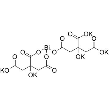 CAS:880149-29-1	Bismuth subcitrate (potassium)	   枸橼酸铋钾      工业级供应