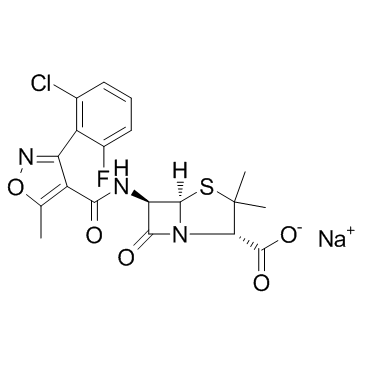 CAS:1847-24-1	Flucloxacillin sodium  氟氯西林钠   药物分子开发