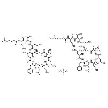 CAS:1405-20-5	Polymyxin B (Sulfate)	  硫酸多粘菌素   原研药中间体供应  