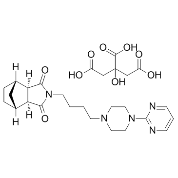 CAS:112457-95-1	Tandospirone (citrate)	枸橼酸坦度螺酮 规模供应 