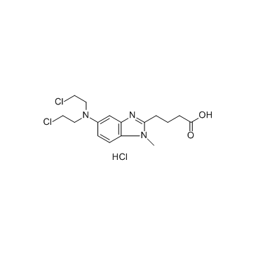CAS:3543-75-7	Bendamustine (hydrochloride)	盐酸苯达莫司汀  药物分子开发  
