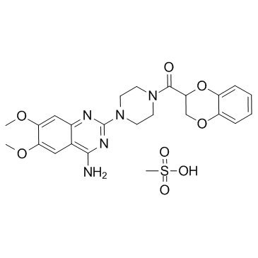 CAS:77883-43-3	Doxazosin (mesylate)	甲磺酸多沙唑嗪  规模供应 